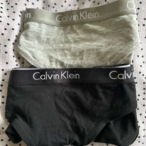 Calvin Klein Grey and Black Women's Panties (new)